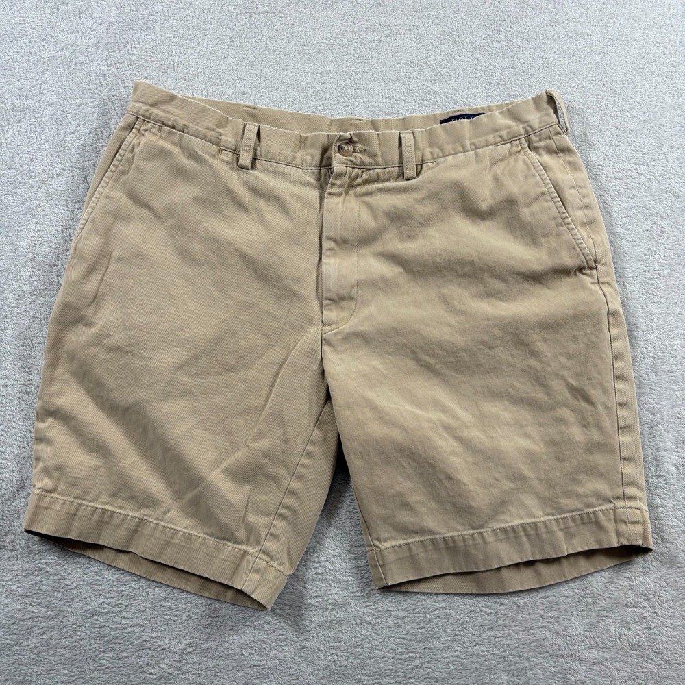Polo Ralph Lauren Chino Shorts Men‎ 36 Beige Cotton Casual Travel Performance